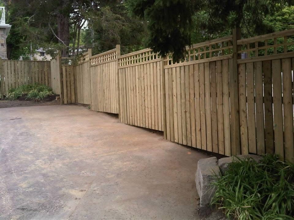 Fence installation at commercial property